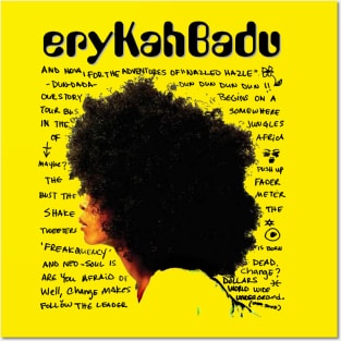 erykah badu Posters and Art